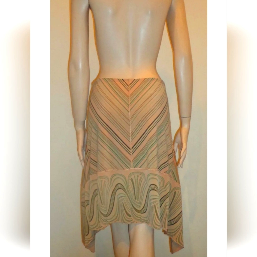 Max Studio Multi Color Asymmetrical Hem Slip On L… - image 1